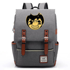 Bendy and the Ink #2 Machine Canvas Travel Backpack School Bag