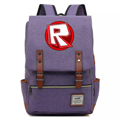 Game Roblox #2 Canvas Travel Backpack School Notebook Bag