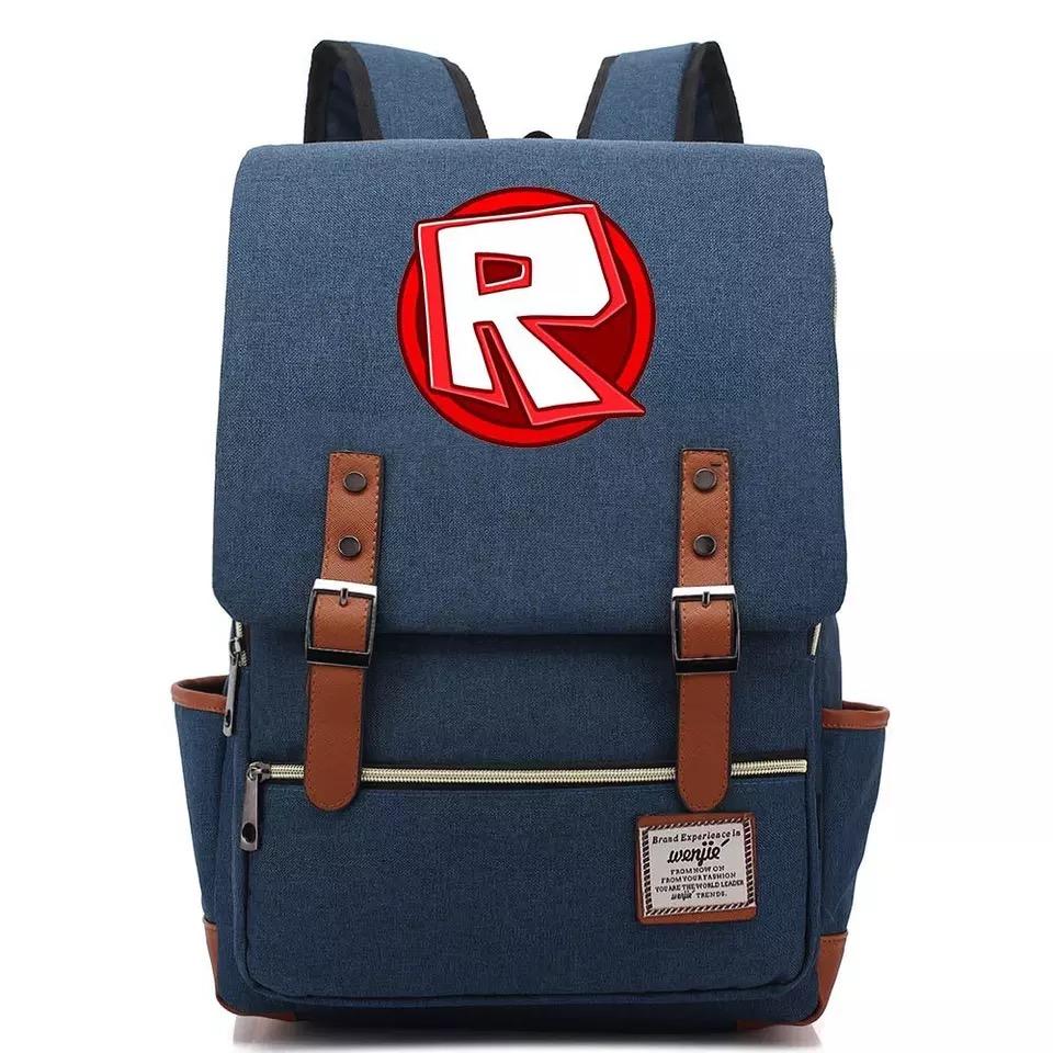 Game Roblox #2 Canvas Travel Backpack School Notebook Bag