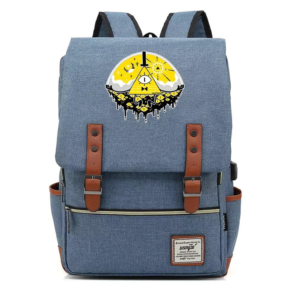 Anime Gravity Falls #2 Cosplay Canvas Travel Backpack School Bag Back Pack