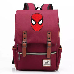 Spider Man Superhero Canvas Travel Backpack Notebook School Bag
