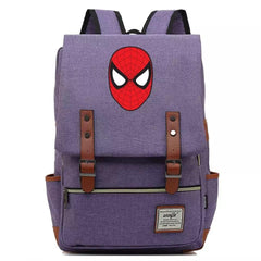 Spider Man Superhero Canvas Travel Backpack Notebook School Bag