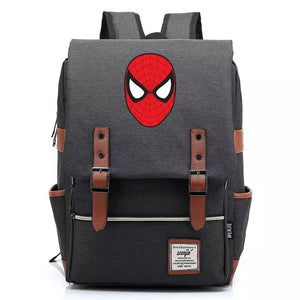 Spider Man Superhero Canvas Travel Backpack Notebook School Bag