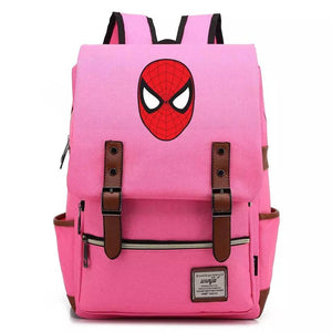 Spider Man Superhero Canvas Travel Backpack Notebook School Bag