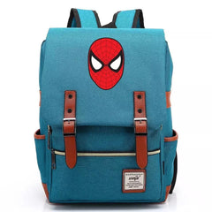Spider Man Superhero Canvas Travel Backpack Notebook School Bag