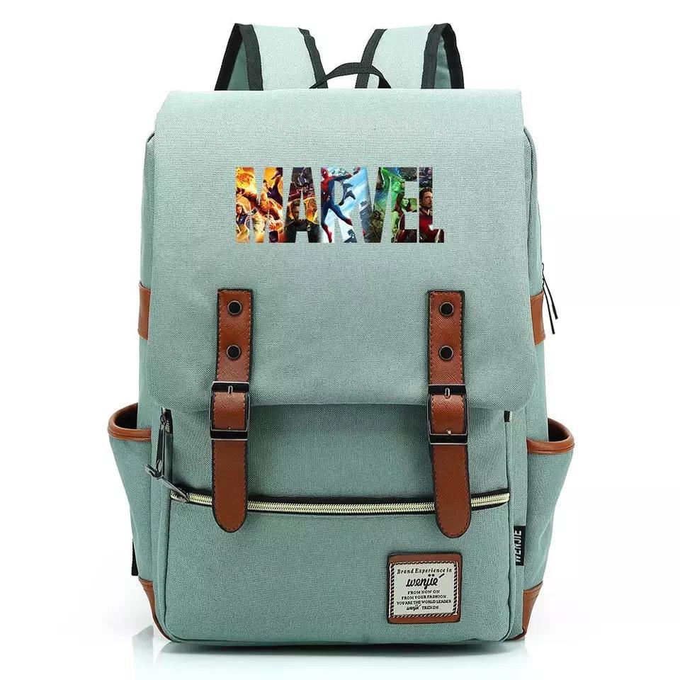 Marvel Comics Canvas Travel Backpack Notebook School Bag