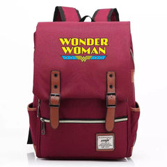 DC Wonder Woman Diana Prince #1 Canvas Travel Backpack Notebook School Bag