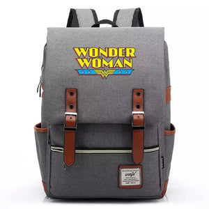 DC Wonder Woman Diana Prince #1 Canvas Travel Backpack Notebook School Bag
