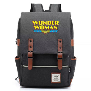 DC Wonder Woman Diana Prince #1 Canvas Travel Backpack Notebook School Bag