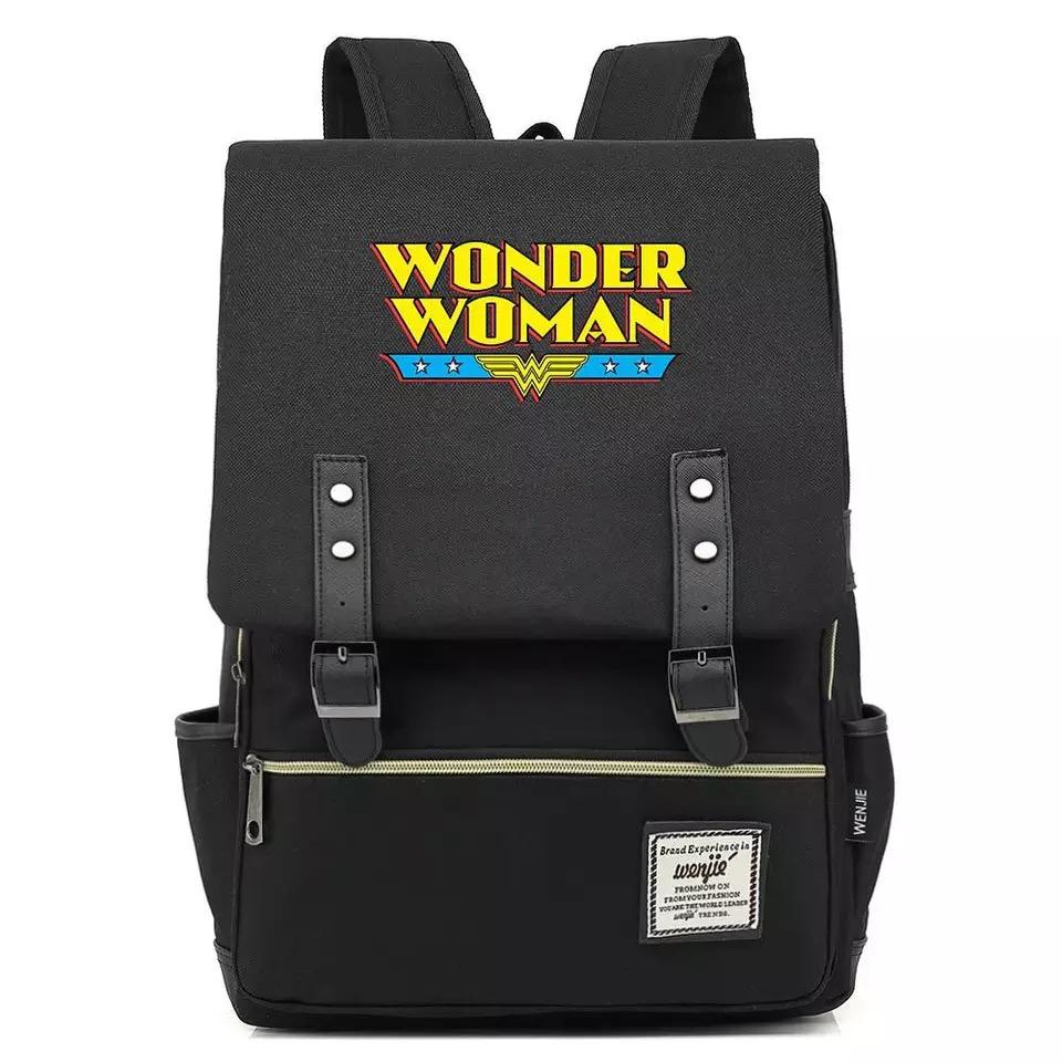DC Wonder Woman Diana Prince #1 Canvas Travel Backpack Notebook School Bag