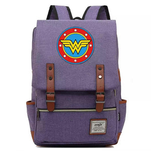 DC Wonder Woman Diana Prince #2 Canvas Travel Backpack School Notebook Bag