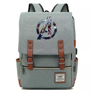 Avengers Infinity War Canvas Travel Backpack School Notebook Bag