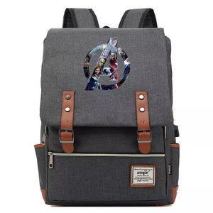 Avengers Infinity War Canvas Travel Backpack School Notebook Bag