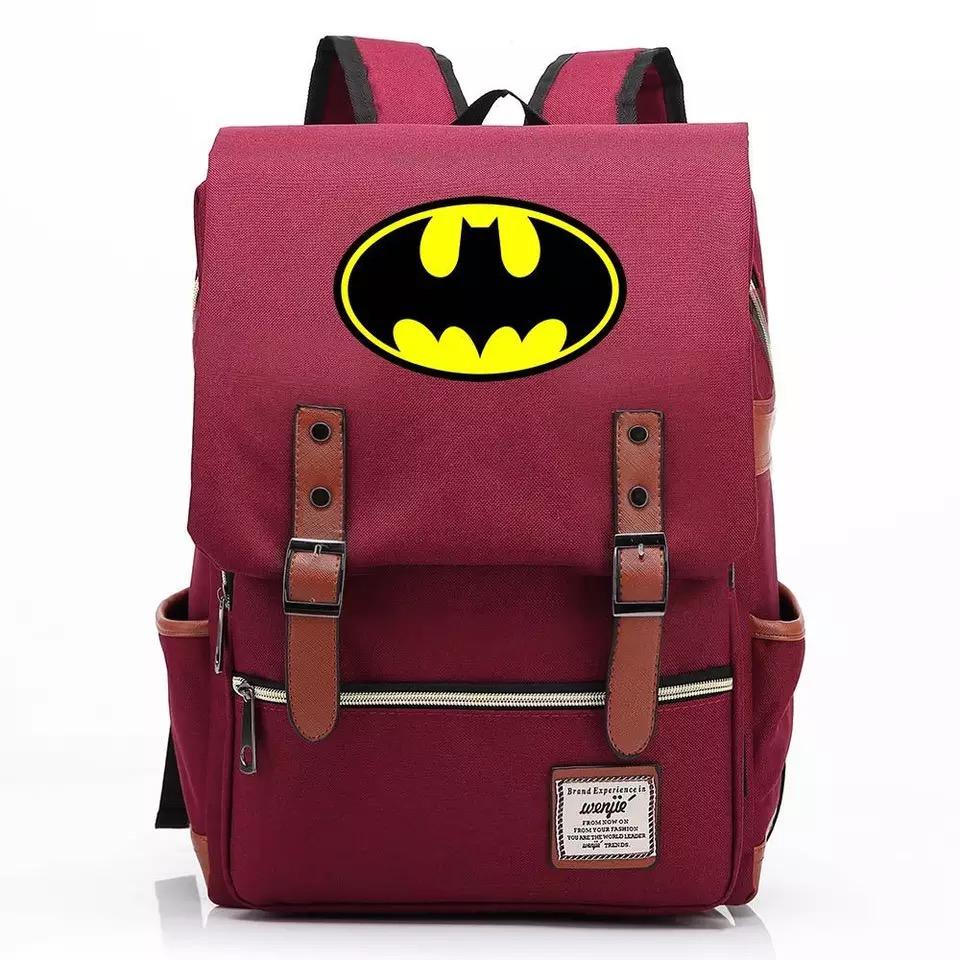 DC Batman Canvas Travel Backpack School Notebook Bag