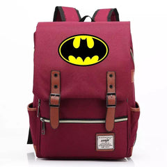 DC Batman Canvas Travel Backpack School Notebook Bag