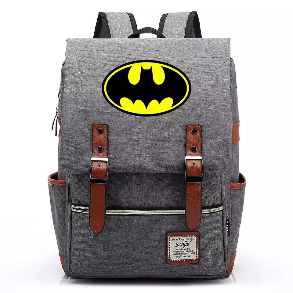 DC Batman Canvas Travel Backpack School Notebook Bag