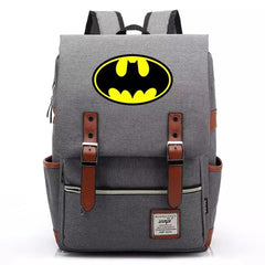 DC Batman Canvas Travel Backpack School Notebook Bag