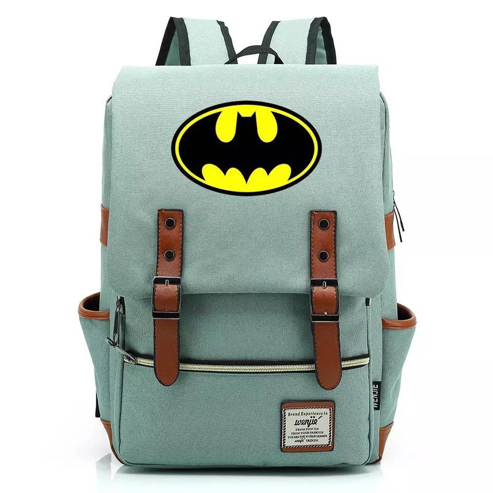 DC Batman Canvas Travel Backpack School Notebook Bag