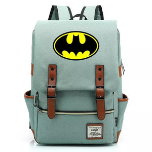 DC Batman Canvas Travel Backpack School Notebook Bag