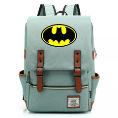DC Batman Canvas Travel Backpack School Notebook Bag