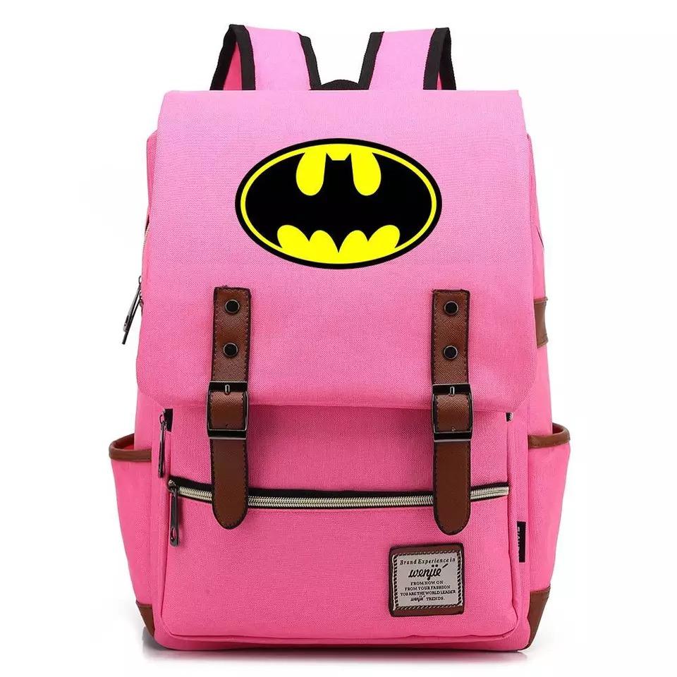 DC Batman Canvas Travel Backpack School Notebook Bag