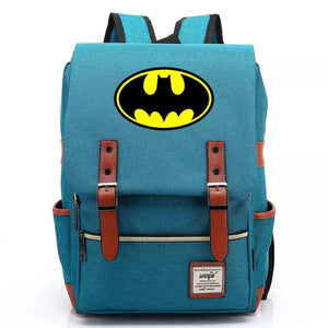DC Batman Canvas Travel Backpack School Notebook Bag