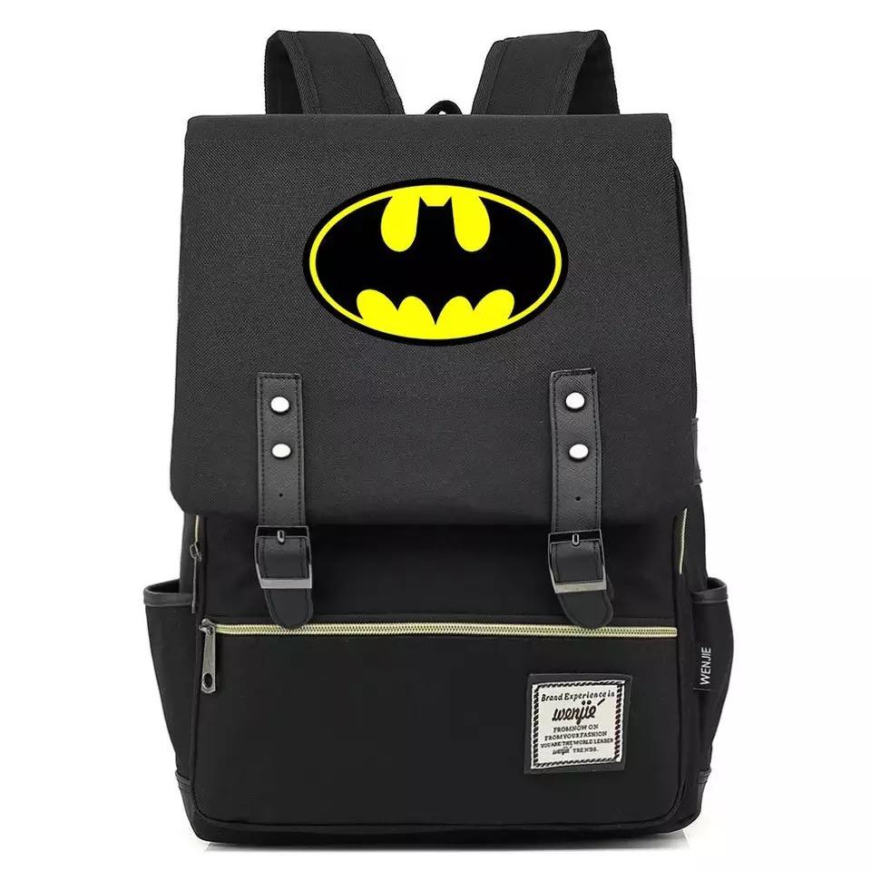 DC Batman Canvas Travel Backpack School Notebook Bag