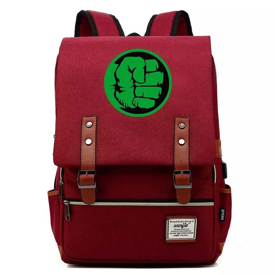 The Incredible Hulk Canvas Travel Backpack School Notebook Bag