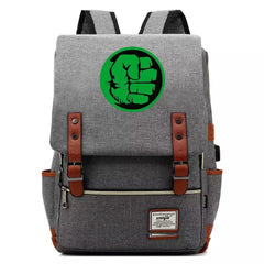 The Incredible Hulk Canvas Travel Backpack School Notebook Bag