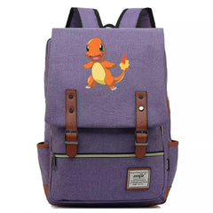Pokemon Charmander Canvas Travel Backpack School Notebook Bag