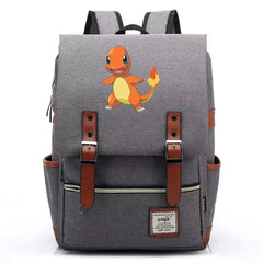 Pokemon Charmander Canvas Travel Backpack School Notebook Bag