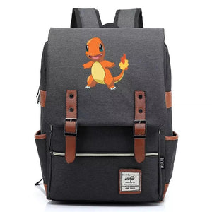 Pokemon Charmander Canvas Travel Backpack School Notebook Bag