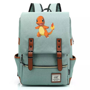 Pokemon Charmander Canvas Travel Backpack School Notebook Bag