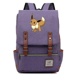 Pokemon Eevee Canvas Travel Backpack School Notebook Bag