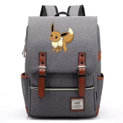 Pokemon Eevee Canvas Travel Backpack School Notebook Bag