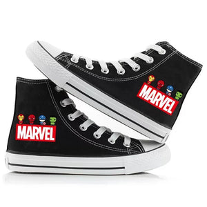 Marvel Avengers Endgame Superhero High Tops Casual Canvas Shoes Unisex Sneakers