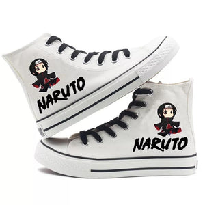 Naruto Itachi #2 Cosplay Shoes High Top Canvas Sneakers For Kids Adults