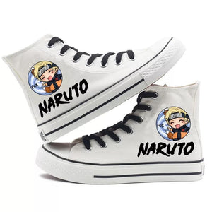 Naruto Uzumaki Naruto Cosplay Shoes High Top Canvas Sneakers For Kids Adults