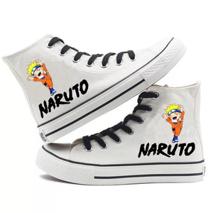 Naruto Uzumaki Naruto #2 Cosplay Shoes High Top Canvas Sneakers For Kids Adults