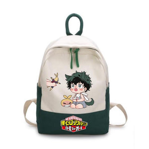 My Hero Academia Izuku Midoriya Deku Backpack School Bags for Teenage Girls Travel Shoulder Canvas Bags