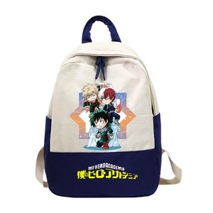 My Hero Academia Izuku Midoriya Deku Backpack School Bags for Teenage Girls Travel Shoulder Canvas Bags