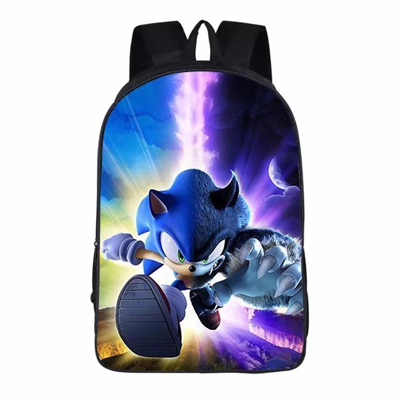 The Hedgehog Cosplay Backpack School Notebook Bag