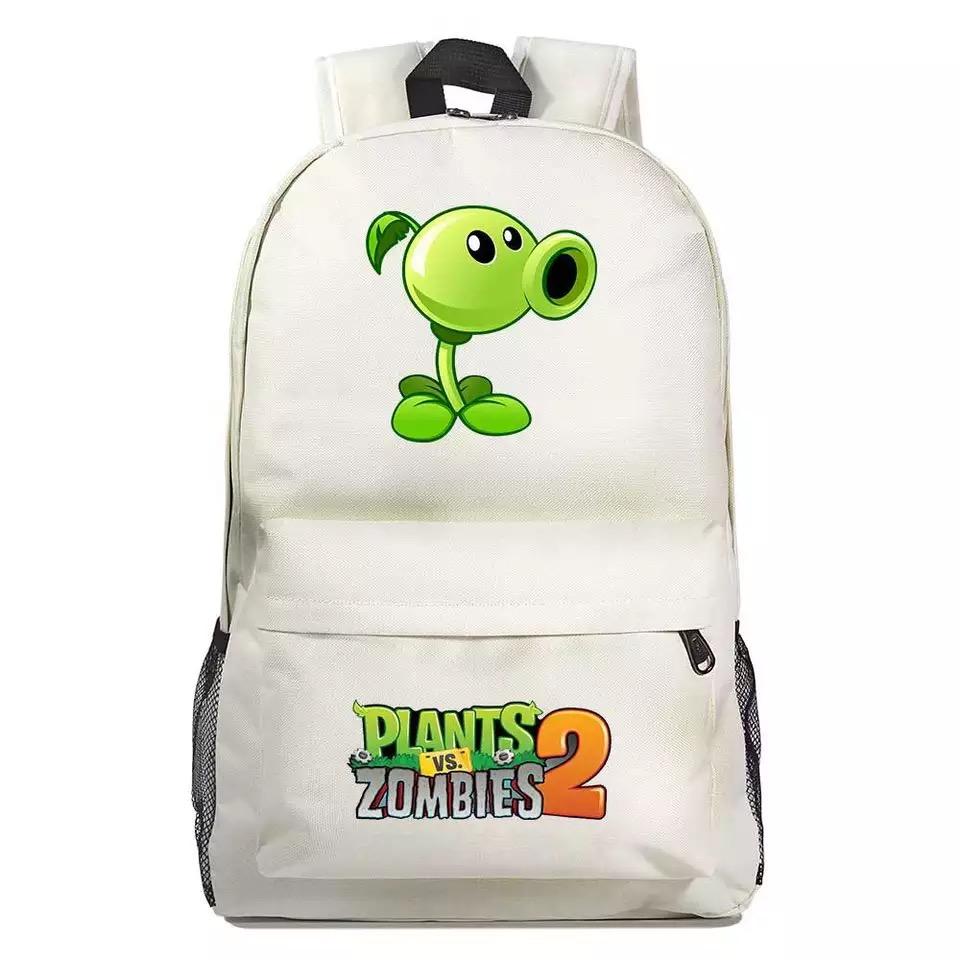 Plants VS Zombie Peashooter Cosplay Backpack School Bag Water Proof