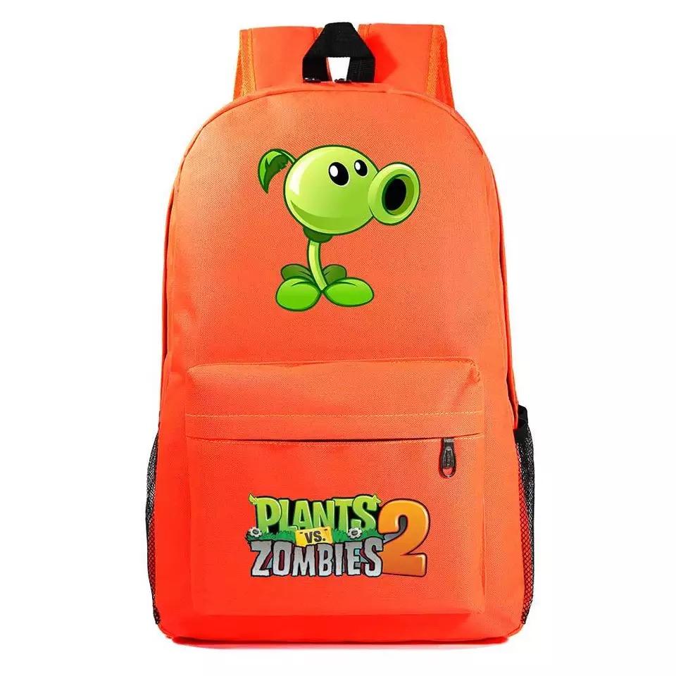 Plants VS Zombie Peashooter Cosplay Backpack School Bag Water Proof