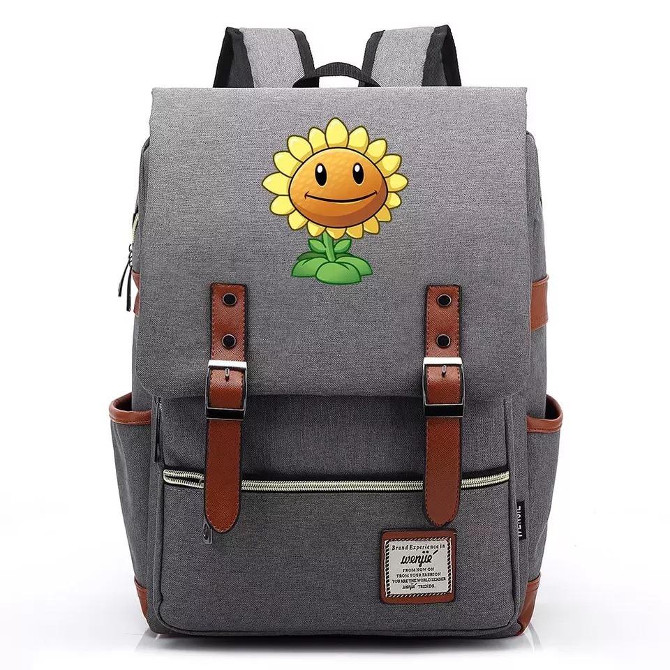 Sunflower Canvas Travel Backpack School Book Bag