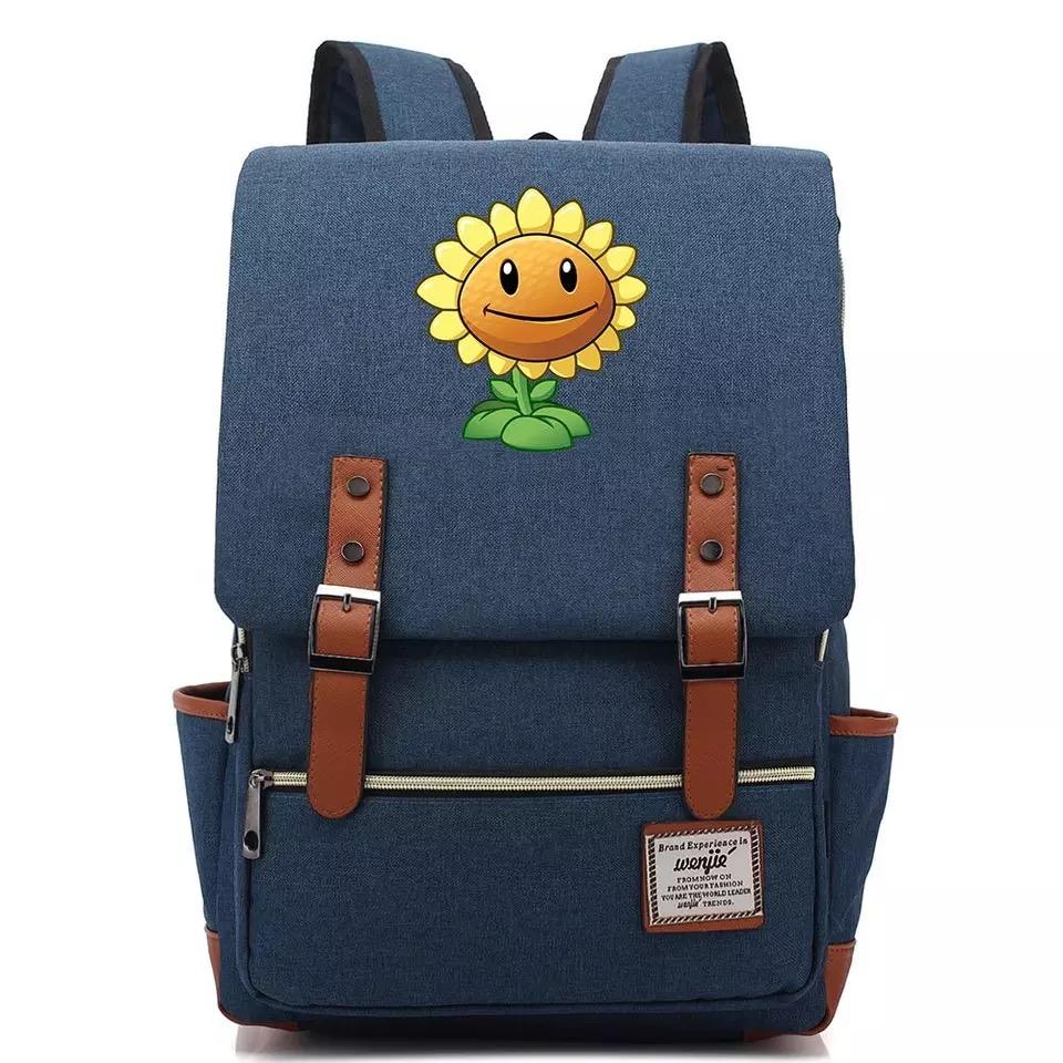 Sunflower Canvas Travel Backpack School Book Bag