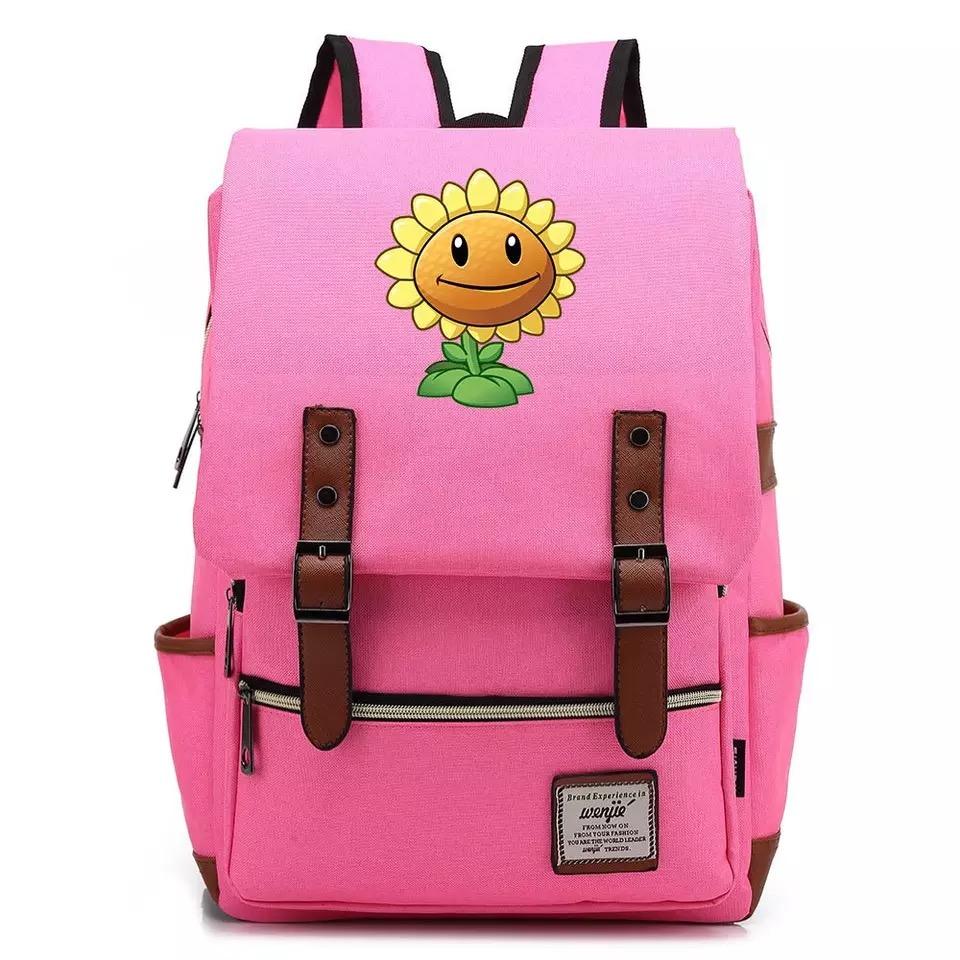 Sunflower Canvas Travel Backpack School Book Bag