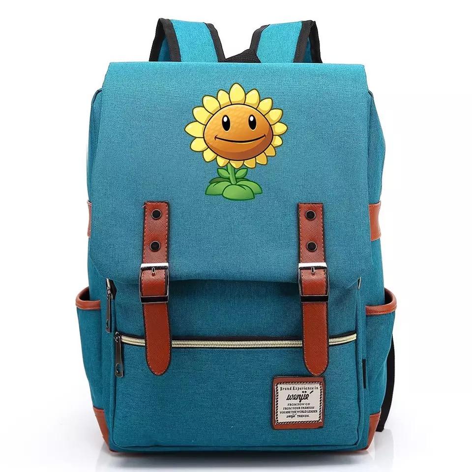 Sunflower Canvas Travel Backpack School Book Bag