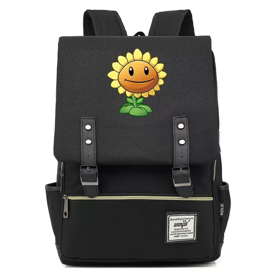 Sunflower Canvas Travel Backpack School Book Bag