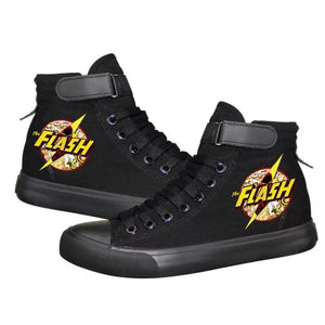 The Flash Barry Allen Superhero High Tops Casual Canvas Shoes Unisex Sneakers